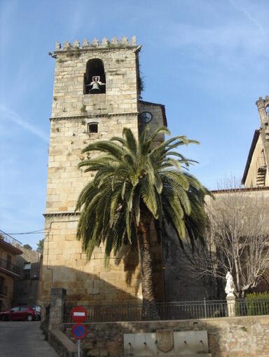 Iglesia de Torre de Don Miguel en Sierra de Gata, Cáceres, Extremadura.