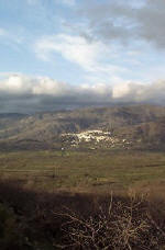 Vista general de Eljas, Sierra de Gata.