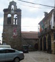 Iglesia en el Casco Antiguo de Cilleros, en Sierra de Gata, Cáceres, Extremadura