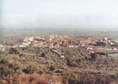 Vista de Cilleros desde lo alto